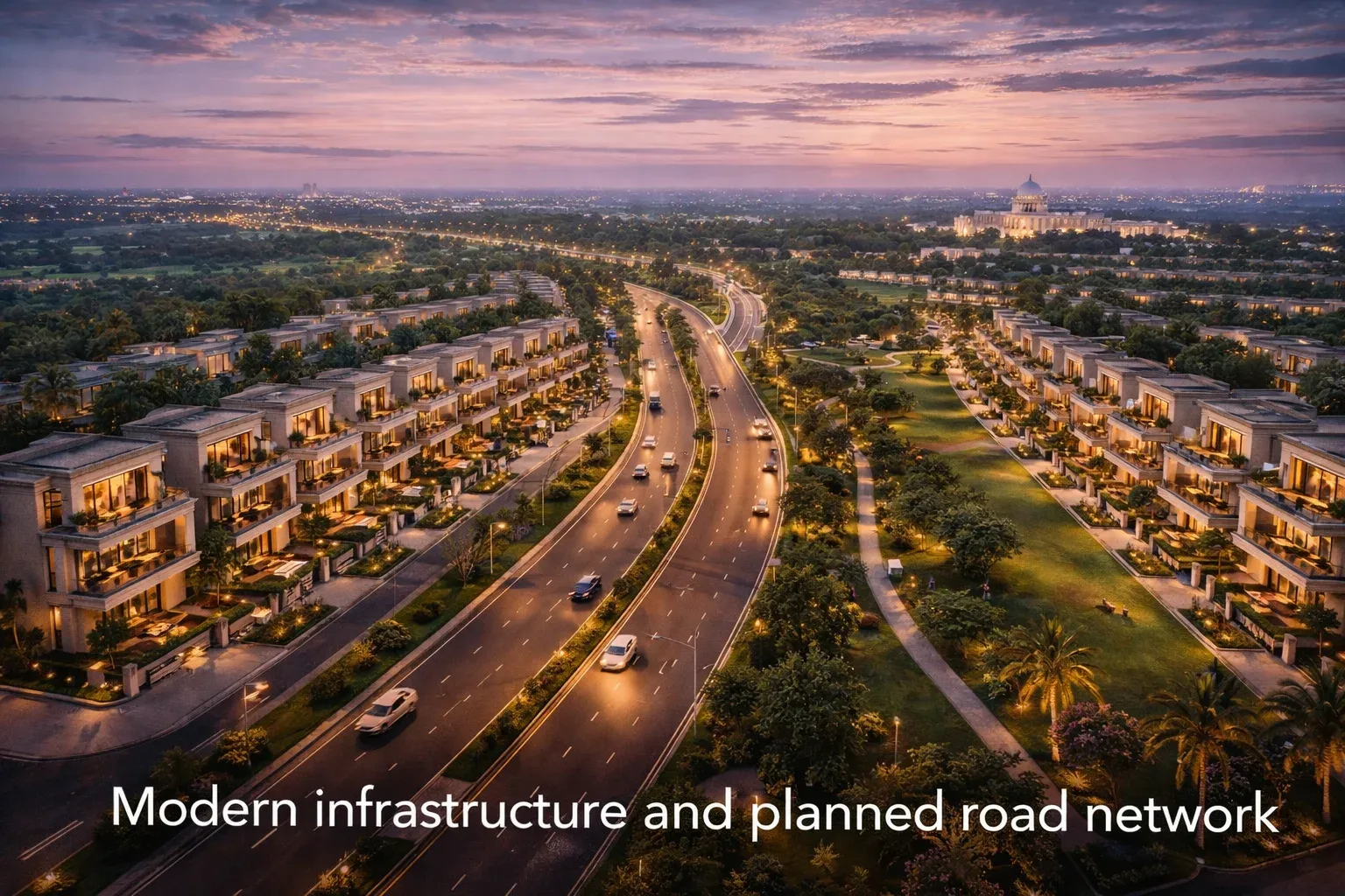 road » DLF New Chandigarh | DLF Hyde Park Estate